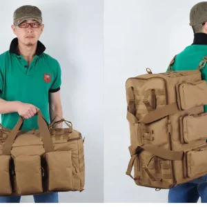 55L Áhöfubaggi með MOLLE Kerfi – Vönduð og rúmgóð ferðataska fyrir útivist, fjallgöngu og æfingar​