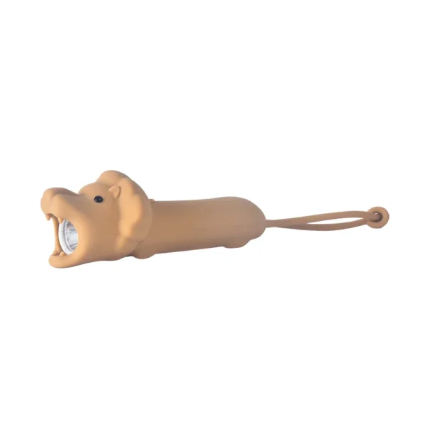 USB endurhlaðanlegt vasaljós barna með mjúku sílikoni og dýralaga hönnun - Image 9