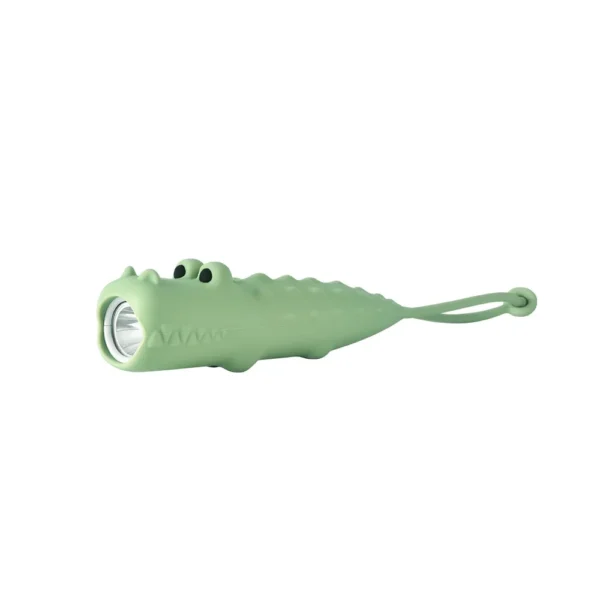 USB endurhlaðanlegt vasaljós barna með mjúku sílikoni og dýralaga hönnun - Image 7