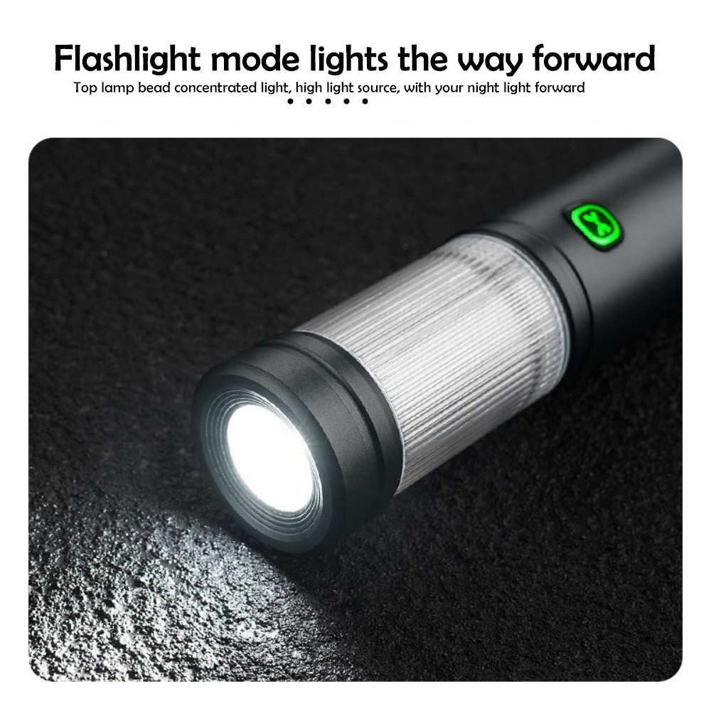 LED Útivistarljós með Krók – Fjölnota USB Hleðsluvæn Næturlampa og Neyðarljós