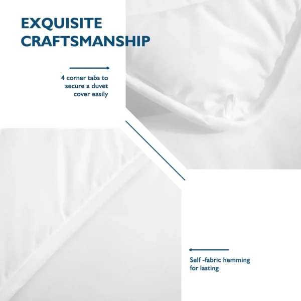 Snúanleg sæng með microfiber efni og endurunninni pólýester fyllingu – lang útgáfa, andar vel og hentar viðkvæmum svefngestum - Image 6