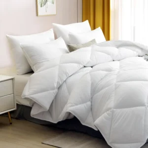 Snúanleg sæng með microfiber efni og endurunninni pólýester fyllingu – lang útgáfa, andar vel og hentar viðkvæmum svefngestum