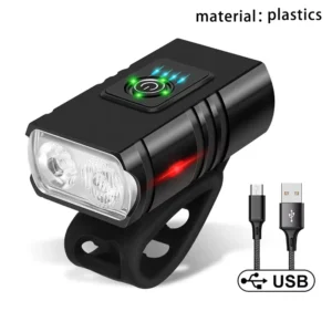 Ódýr höfuðljós með USB hleðslu, 1000lm T6 LED og sex ljósstillingum