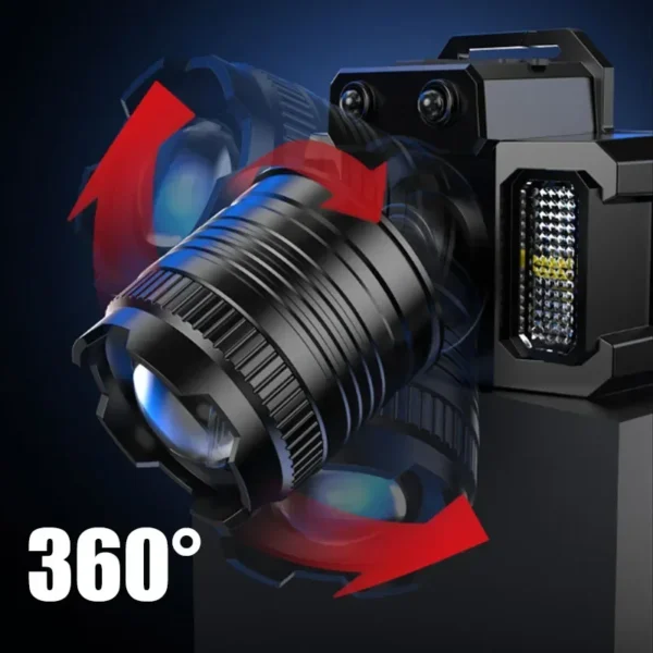 Öflug höfuðljós með 1300lm LED, vatnsheldni og USB endurhleðslu - Image 31