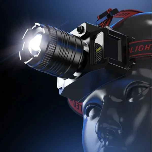 Öflug höfuðljós með 1300lm LED, vatnsheldni og USB endurhleðslu - Image 32